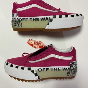Vans Old Skool Stacked Logo Platform Sneaker